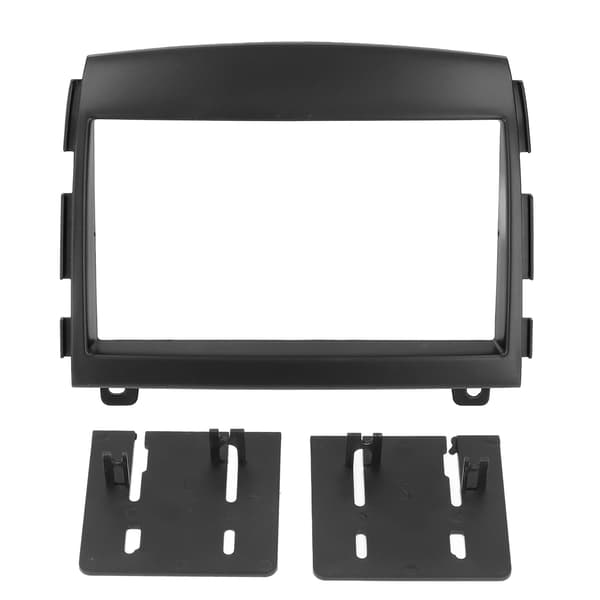 Bilfascia 2DIN ABS Audio CD DVD Modifierad Panelram Ersättning för Hyundai Sonata 2006