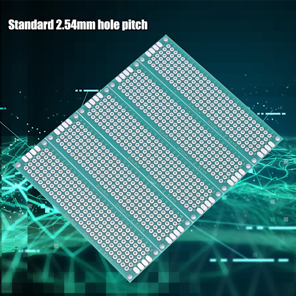 10 st 2x8cm dubbelsidig prototyp PCB kopplingsdäck universalbräda