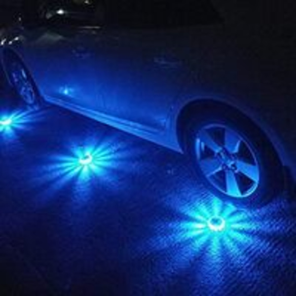 Auto Super Bright 15 LED Pyöreä Majakka Hätävilkku vilkkuva varoituslamppu Pyöreä auton katto Poliisilamppu Tievalo.