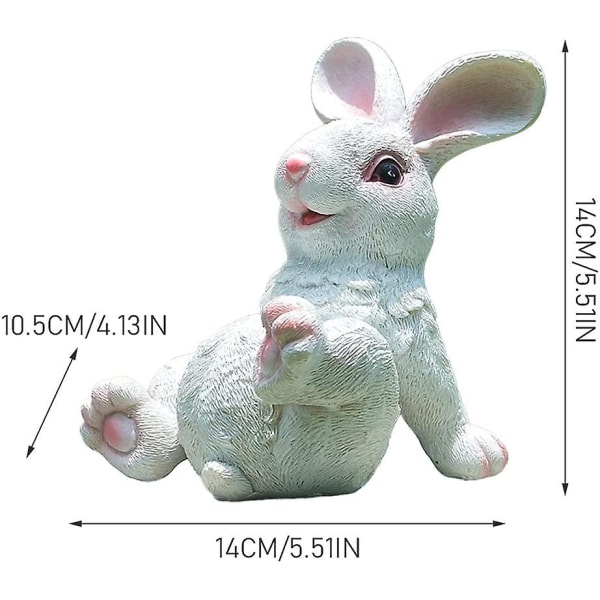 Hartshantverk djurmodell kanin (vit kanin),