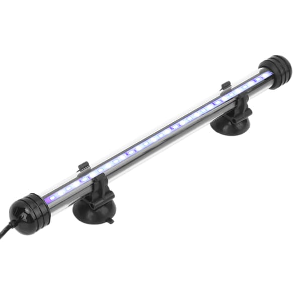 Vandtæt LED Akvariumbelysning 3 Tilstande Dæmpbar 100‑240V US Stik 28CM