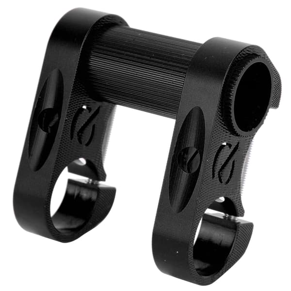 Foldbart 25,4 mm Aluminiumlegering Hul Cykelstyr SP8 Modificeret Dobbelt Skaft Sort