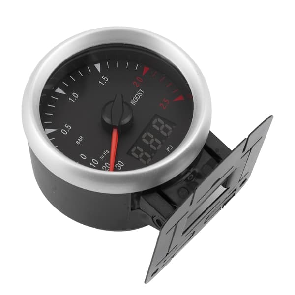 60mm 2,5 tommer 12V Universal LED Bil Turbo Boost Måler 30 til 2,5 BAR LED Indikator Kontrol