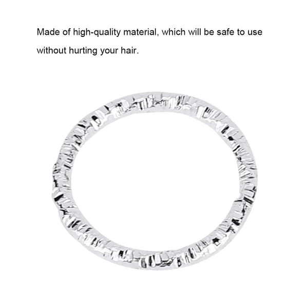 100 st Silver Dreadlock Hårflätningsringar Clips Slingor Dekorationer för Kvinnor Flickor
