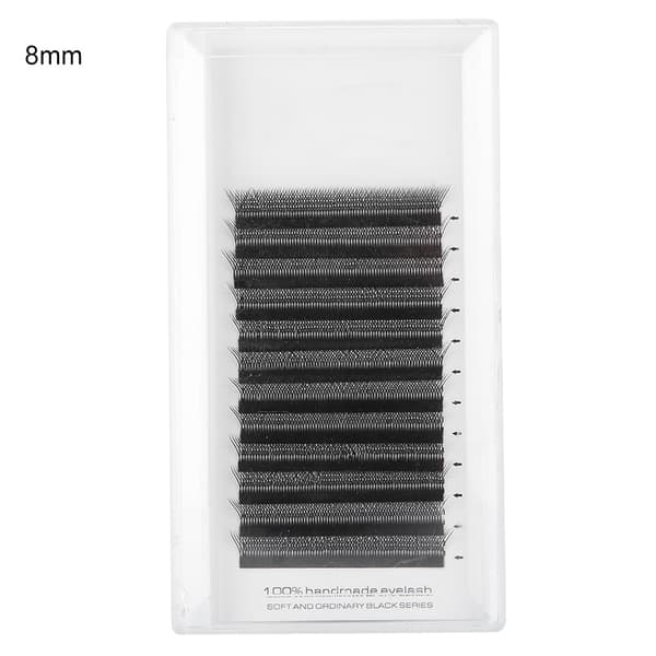 07mm W-form løse øyenvippeforlengelser D-bue 8mm
