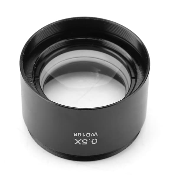 Extra stereomikroskopobjektiv för industrivideomikroskop 48 mm montering - 0,5X
