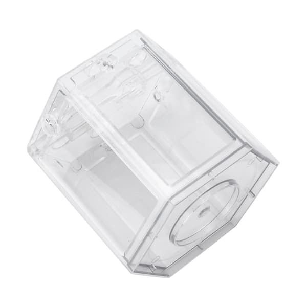 Bærbart Mini Heksagonalt Akvarium Transparent Kontordekorasjon