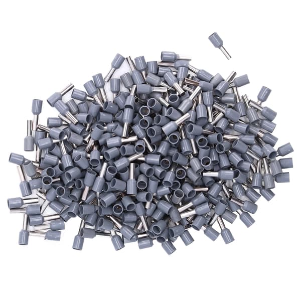 1000 st Isolerade Hylsor Elektriska Stift Krympterminaler 12 AWG Tråd Ändkontakter Kit E4009