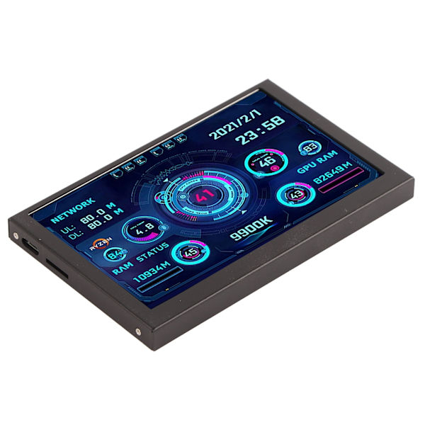 PC CPU GPU RAM Data Monitor 5in IPS USB C Temperaturdisplay Skärm