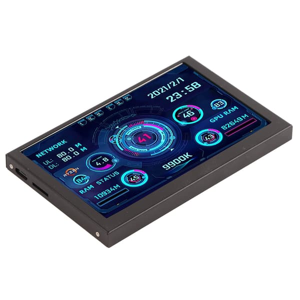 PC CPU GPU RAM -datanäyttö 5 tuuman IPS USB C -lämpötilanäyttö
