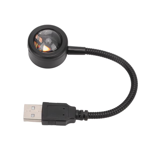 USB Stjernenattlys 5V 0,15W Multi Mode Romantisk Universal Solnedgangslampe for biltak