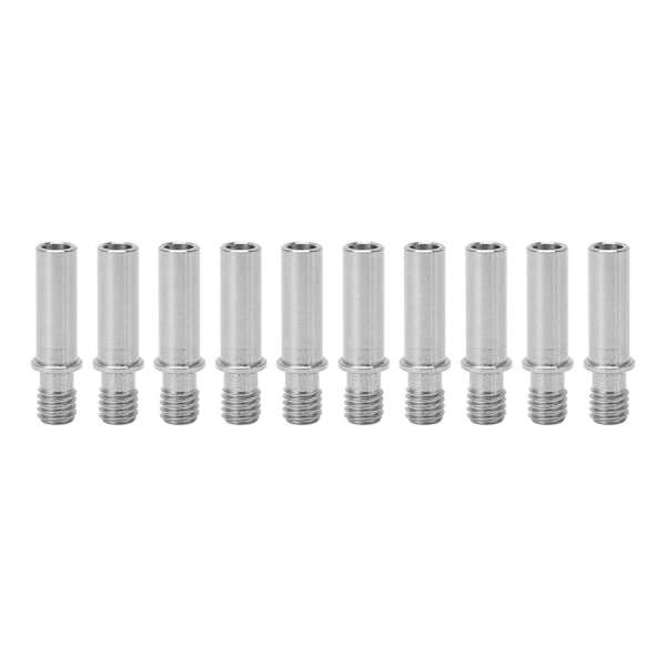 10 stk M6 Hotend-rør - Direkte tilkobling, slitesterke rustfrie stål 3D-skriver Hot End-rør for i3 Mega