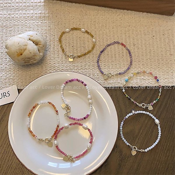Armband Pearl Heart Stud Girls&#39; Modesmycken Ac1721