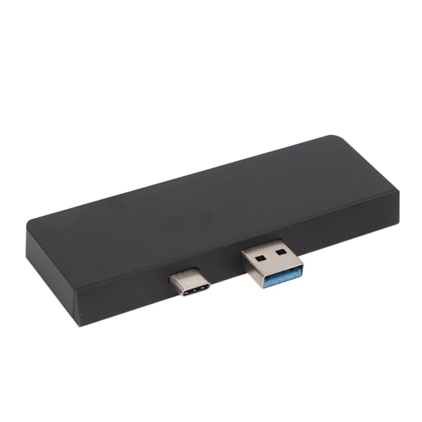 USB C Hub 4K HD Multimedia Interface Dataoverførsel Dobbelt USB3.0 Porte 5 i 2 USB C Hub til Surface Pro 7 Sort