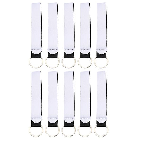 10 stk Nøglebåndsrem Armbåndsnøglering Bulk Håndledsnøglering