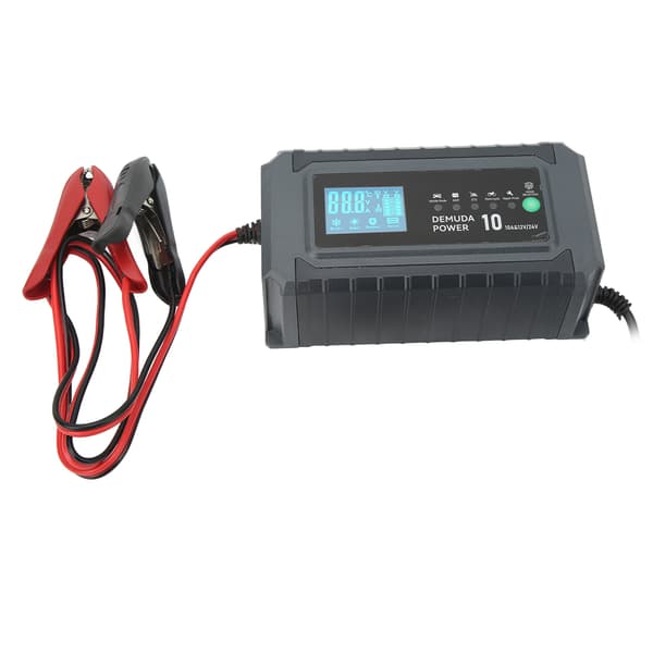 Smart batterilader automatisk intelligent 12V 24V US-plugg 110V
