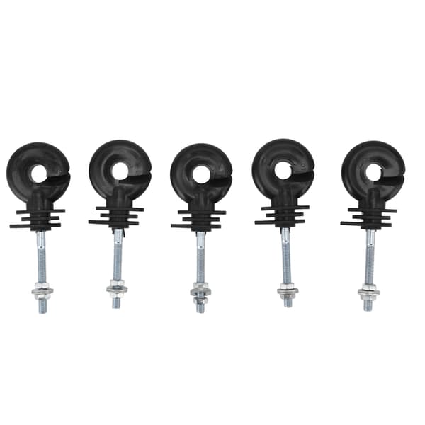 100 Set Elstängselisolator Järnstolpe Isolator Elnät System Jordbruksstängselisolator