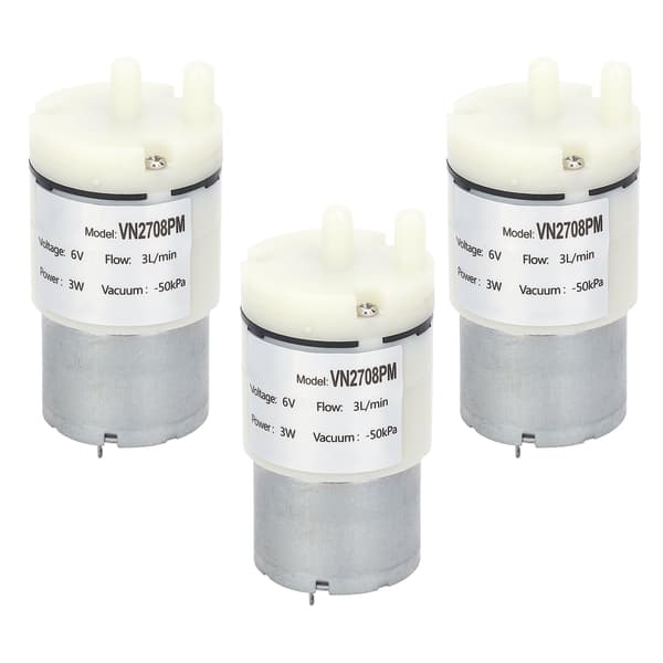 Mini Vakuum Vatten Luftpump för Akvarium DC 6V 3 st