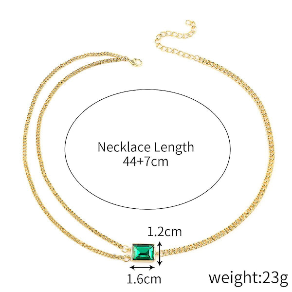 Halskæde Metallic Element Fashion smykker B1862 N2006-16