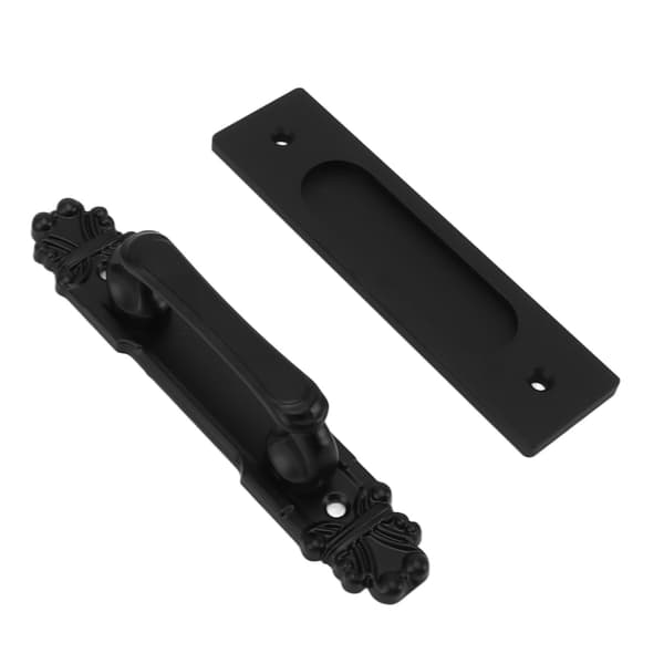 Dobbeltsidet skydedør hardware kit nem installation aluminiumslegering stalddøre
