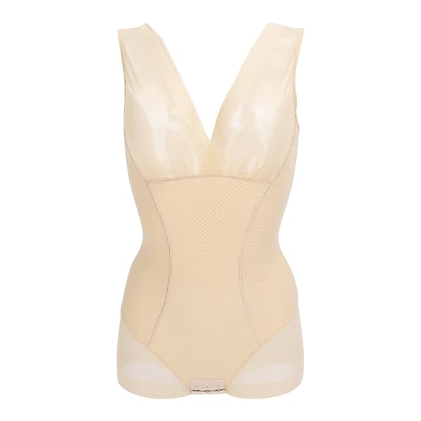 Slimmande kroppsformare Postpartum Rumplyftande Magkontroll Midjeträning Bodysuit XL Hudfärg