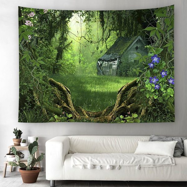 Sovrum vardagsrum väggdekoration tyg print gobeläng (150X100cm)