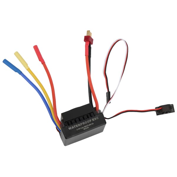 60A vanntett børsteløs ESC elektronisk hastighetskontroller for SCX10 1/10 RC bilmodell T-plugg