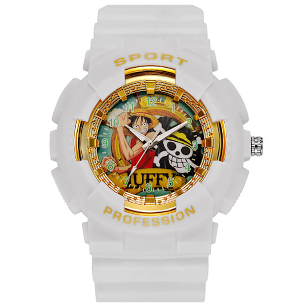 Cartoon Quartz Watch Vandtæt udendørs mode elektronisk børneur (Platin),