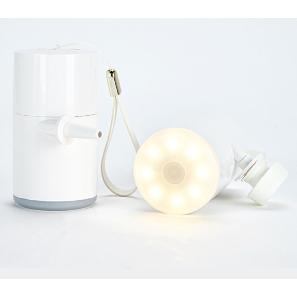 3 i 1 för utomhuscampinglampa, utomhuslampa, med batteri (vit)
