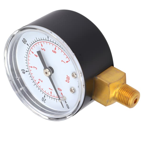 50mm Tryckmätare Luft Vatten Olja Gas 0-7 Bar 0-100 PSI