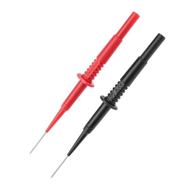 2 stk Sort Rød Bananstik Isoleret Multimeter Testsonder