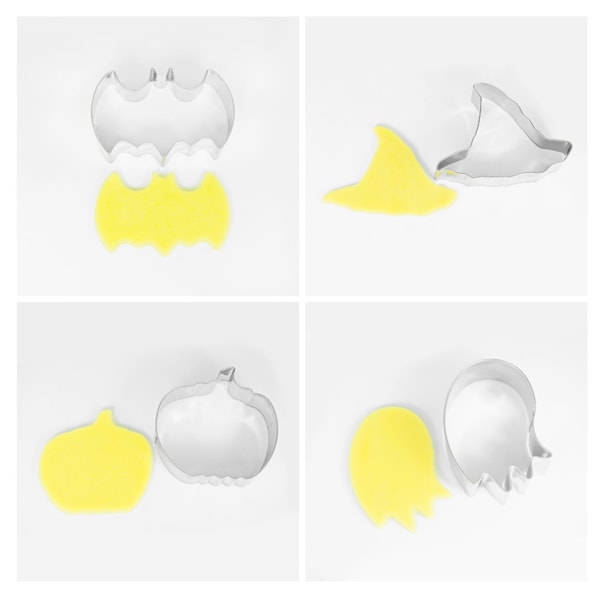15 delar rostfritt stål Halloween Cookie Cutter Die,
