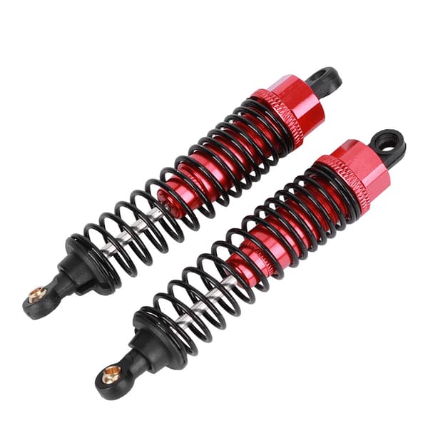HSP RC Bilmodel 1 10 Skala Metal Støddæmper 85mm Rødt Tilbehør