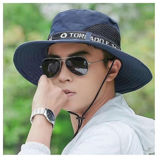 Dome-Visor Hatt Lett og Komfortabel Solskjerm for Utendørsbruk Navy Blue