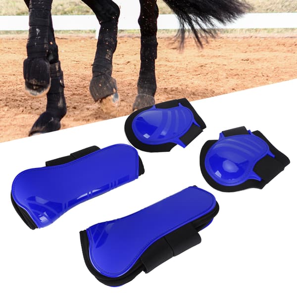 Hästbenskydd PU Förtjockat skal Elastisk dämpande innerdyna XL Set