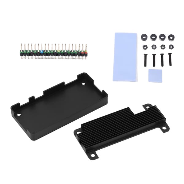 Raspberry Pi Zero Aluminiumlegering Passiv Køling Kabinet Pin Header