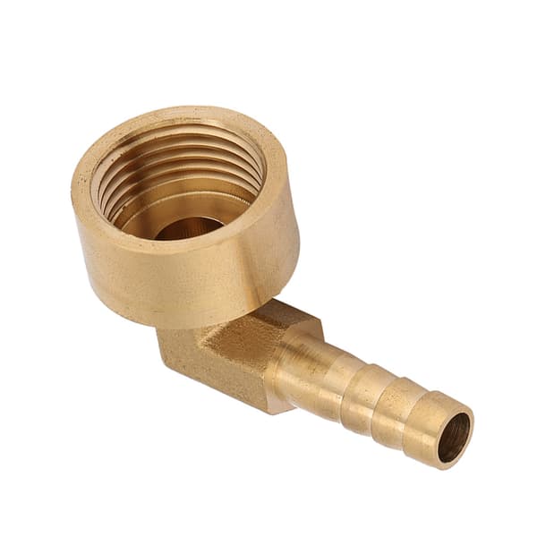 Messing Albue Slange Studs Kobling Adapter 10 mm G1 2 Indvendigt Gevind