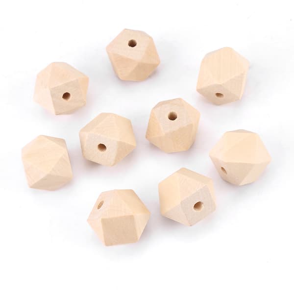 20 mm uferdige treperler - 50 stk, DIY geometriske polyedertilbehør