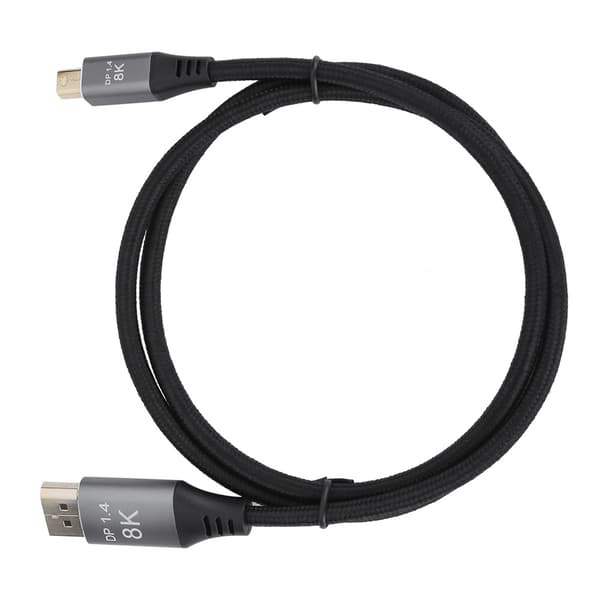 Mini DP til DP Adapterkabel 1.4 Versjon 8K Høydefinisjon 1 meter Lengde Mini DisplayPort