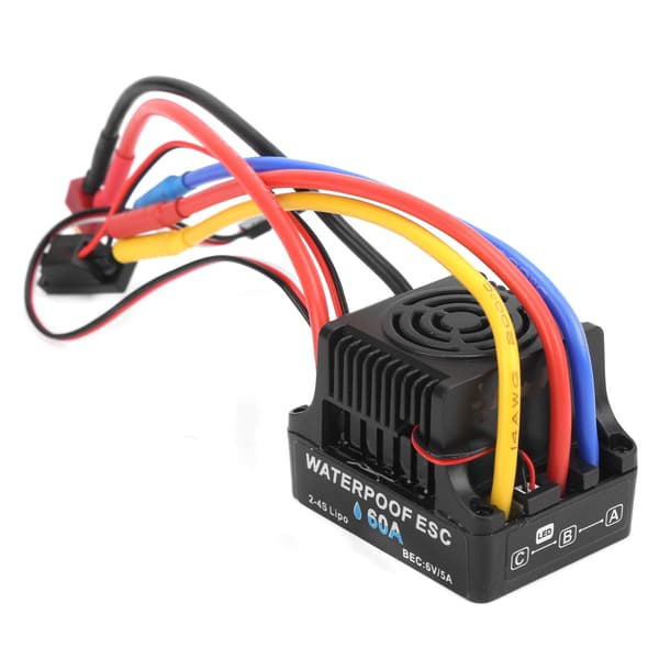 RC 60A borstlös elektronisk hastighetsregulator ESC för 1/8 1/10 RC-bil
