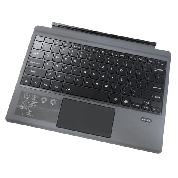 Uppladdningsbart Ultratunt Trådlöst Bluetooth-tangentbord med pekplatta för Surface Pro 3 Pro4 Pro5 Pro6 Pro7 7+