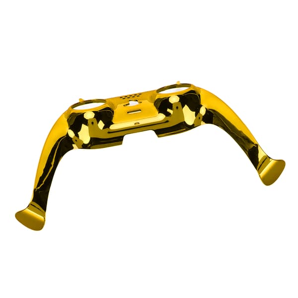 PS5 Controller Frontplatta DIY Ersättningsklämma Dekorationsaccessoar med Guld Joystickskydd