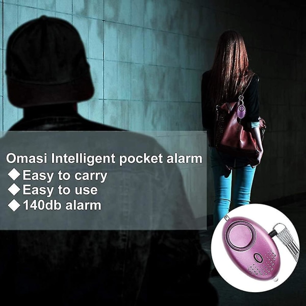 Personlig alarm, [3 Pack] 140db nøglering nødalarm med anti-aggression