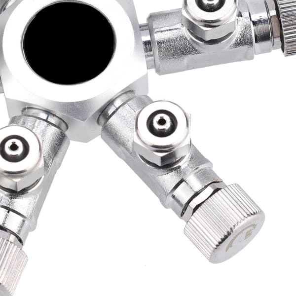 6-vägs CO2-regulator splitterventil för akvarium