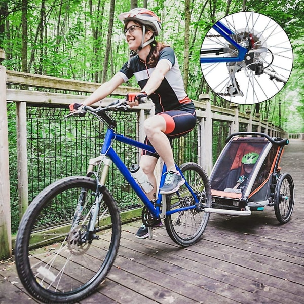 2 st Cykelsläpfäste Cykel släpvagnskoppling Stålkoppling Universal släpvagnskoppling Släpvagnskoppling Adapter för barnsläp husdjur