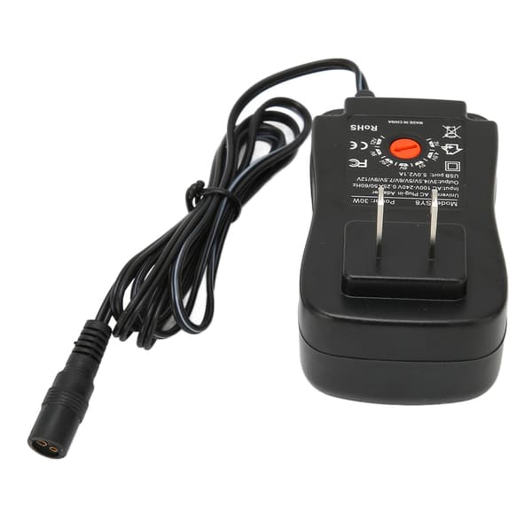 Universal 30W USB-strømadapter justerbar spænding 100-240V US-stik