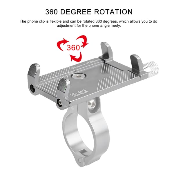 Aluminium Cykelstyr Titanium Smartphone Mount Holder Stand