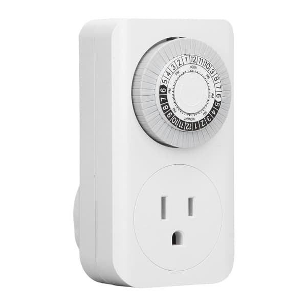 Mekanisk nedtellingstimer 15 min til 24 timer 125V US Standard Auto Shut Off Outlet