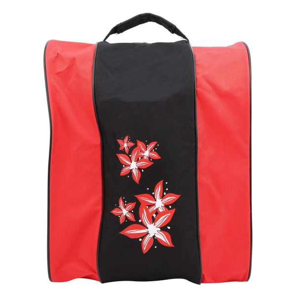 Skate taske, 3-lags nylon inline skate rygsæk til børn og voksne, rød