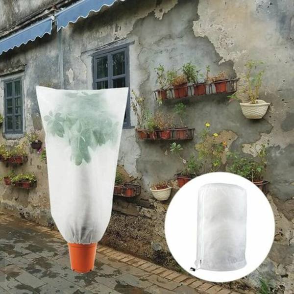 Plantedække, vinterklargøringsbetræk Haveplantefrugtbeskyttelsespose - Beskyt dine planter mod kulde Justerbar med Dr.